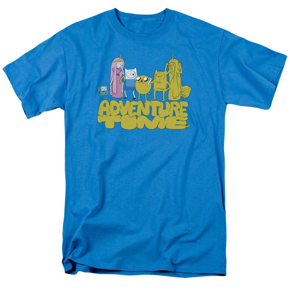 AN OFFCIALLY LICENSED ADVENTURE TIME JAKES FRIENDS MEN'S REGULAR FIT T-SHIRT TURQUOISE