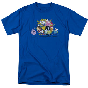 AN OFFCIALLY LICENSED ADVENTURE TIME GLOB BALL MEN'S REGULAR FIT T-SHIRT ROYAL