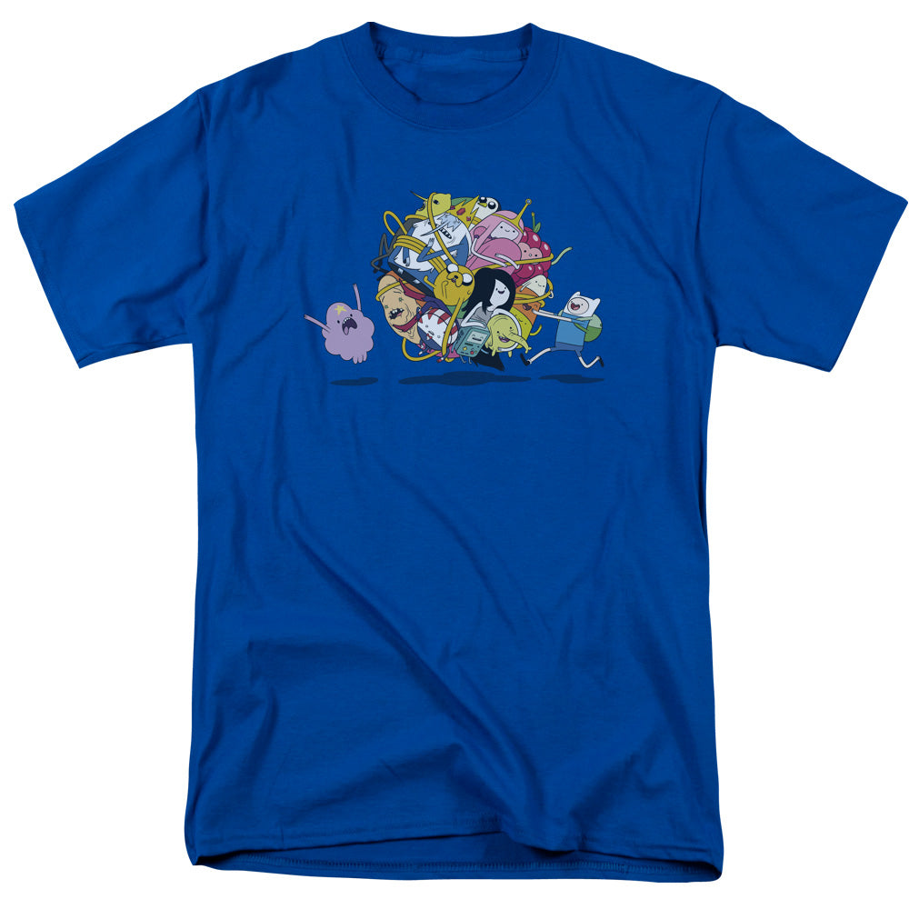 AN OFFCIALLY LICENSED ADVENTURE TIME GLOB BALL MEN'S REGULAR FIT T-SHIRT ROYAL