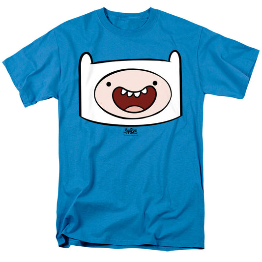 Adventure Time Finn Head Licensed Adult Unisex T-Shirt Regular Fit Tee MD