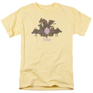 AN OFFCIALLY LICENSED ADVENTURE TIME LSP & WOLVES MEN'S REGULAR FIT T-SHIRT BANANA