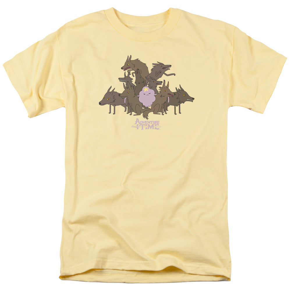 AN OFFCIALLY LICENSED ADVENTURE TIME LSP & WOLVES MEN'S REGULAR FIT T-SHIRT BANANA
