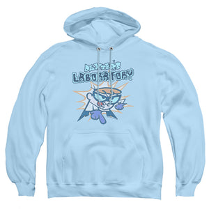 AN OFFCIALLY LICENSED DEXTERS LABORATORY WHAT DO YOU WANT ADULT UNISEX PULLOVER HOODIE LIGHT BLUE