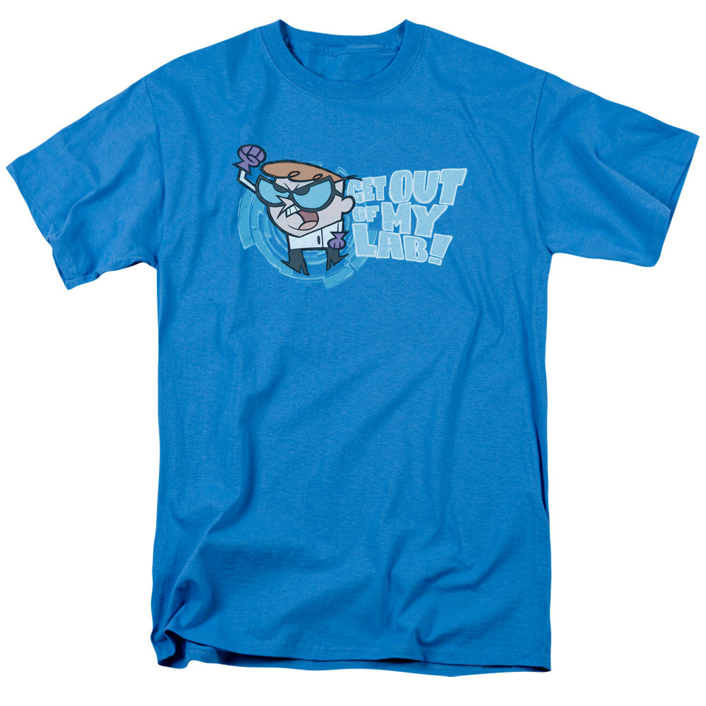 AN OFFCIALLY LICENSED DEXTERS LABORATORY GET OUT MEN'S REGULAR FIT T-SHIRT TURQUOISE