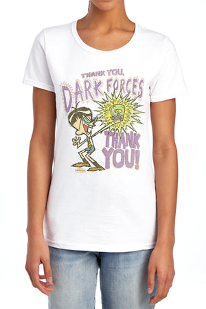 AN OFFCIALLY LICENSED DEXTERS LABORATORY DARK FORCES WOMEN'S REGULAR FIT T-SHIRT BANANA