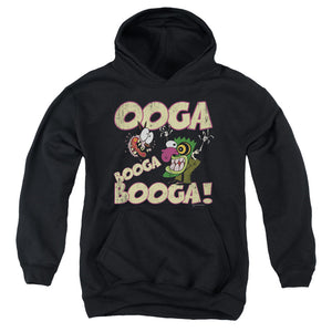AN OFFCIALLY LICENSED COURAGE OOGA BOOGA BOOGA YOUTH HOODIE BLACK