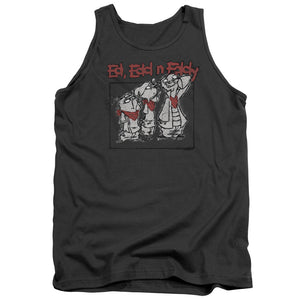 AN OFFCIALLY LICENSED ED EDD N EDDY STAND BY ME ADULT UNISEX TANK TOP CHARCOAL
