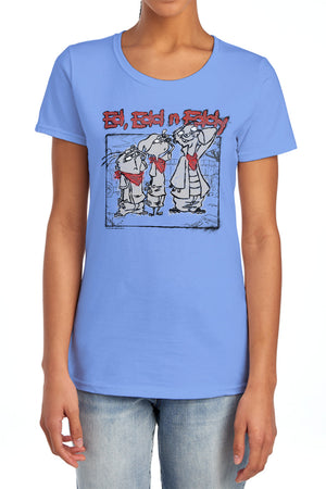 AN OFFCIALLY LICENSED ED EDD N EDDY STAND BY ME WOMEN'S REGULAR FIT T-SHIRT CHARCOAL