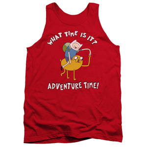 AN OFFCIALLY LICENSED ADVENTURE TIME RIDE BUMP ADULT UNISEX TANK TOP RED