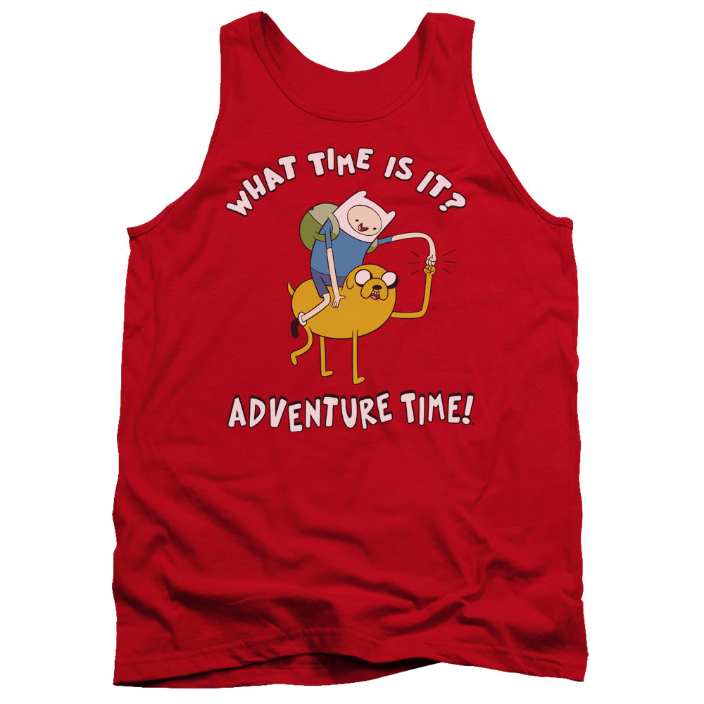 AN OFFCIALLY LICENSED ADVENTURE TIME RIDE BUMP ADULT UNISEX TANK TOP RED
