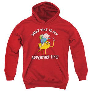 AN OFFCIALLY LICENSED ADVENTURE TIME RIDE BUMP YOUTH HOODIE RED