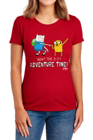 AN OFFCIALLY LICENSED ADVENTURE TIME FIST BUMP WOMEN'S REGULAR FIT T-SHIRT ROYAL