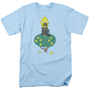 AN OFFCIALLY LICENSED ADVENTURE TIME LEMONGRAB MEN'S REGULAR FIT T-SHIRT LIGHT BLUE