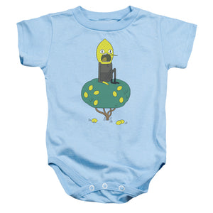 AN OFFCIALLY LICENSED ADVENTURE TIME LEMONGRAB BABY BODYSUIT LIGHT BLUE