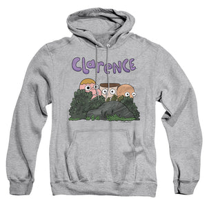 AN OFFCIALLY LICENSED CLARENCE GANG ADULT UNISEX PULLOVER HOODIE ATHLETIC HEATHER