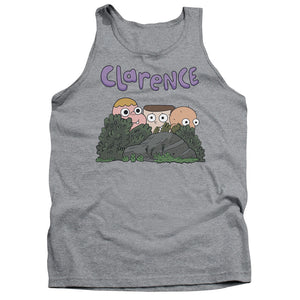 AN OFFCIALLY LICENSED CLARENCE GANG ADULT UNISEX TANK TOP ATHLETIC HEATHER