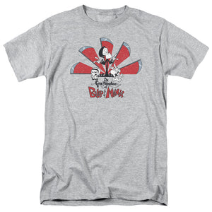 AN OFFCIALLY LICENSED GRIM ADVENTURES OF BILLY AND MANDY GRIM ADVENTURES MEN'S REGULAR FIT T-SHIRT ATHLETIC HEATHER