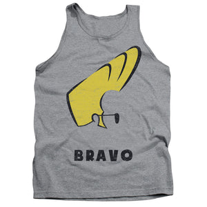 AN OFFCIALLY LICENSED JOHNNY BRAVO JOHNNY HAIR ADULT UNISEX TANK TOP ATHLETIC HEATHER
