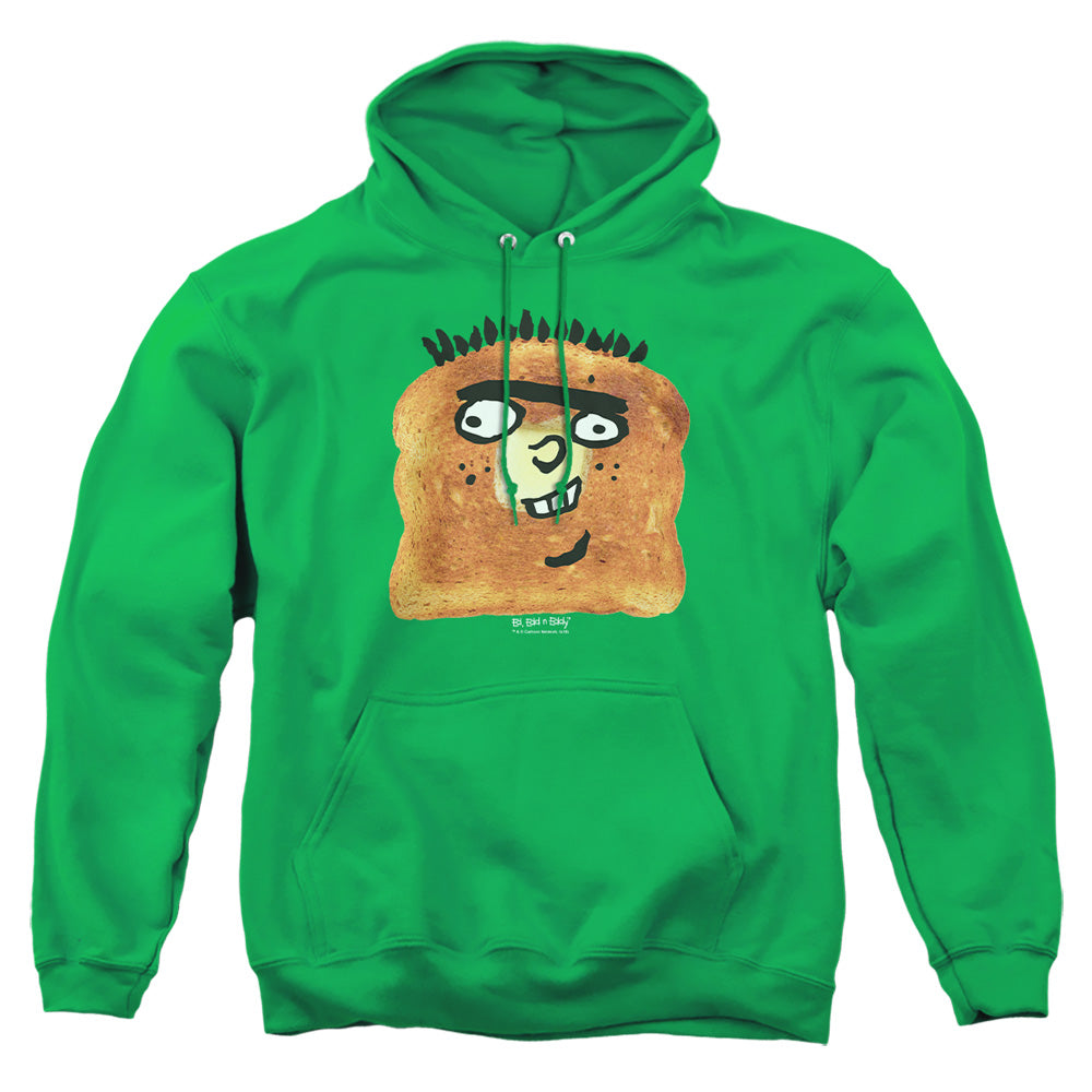 AN OFFCIALLY LICENSED ED EDD N EDDY ED TOAST ADULT UNISEX PULLOVER HOODIE KELLY GREEN