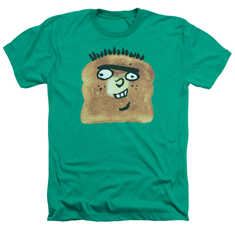 AN OFFCIALLY LICENSED ED EDD N EDDY ED TOAST MEN'S HEATHER T-SHIRT KELLY GREEN