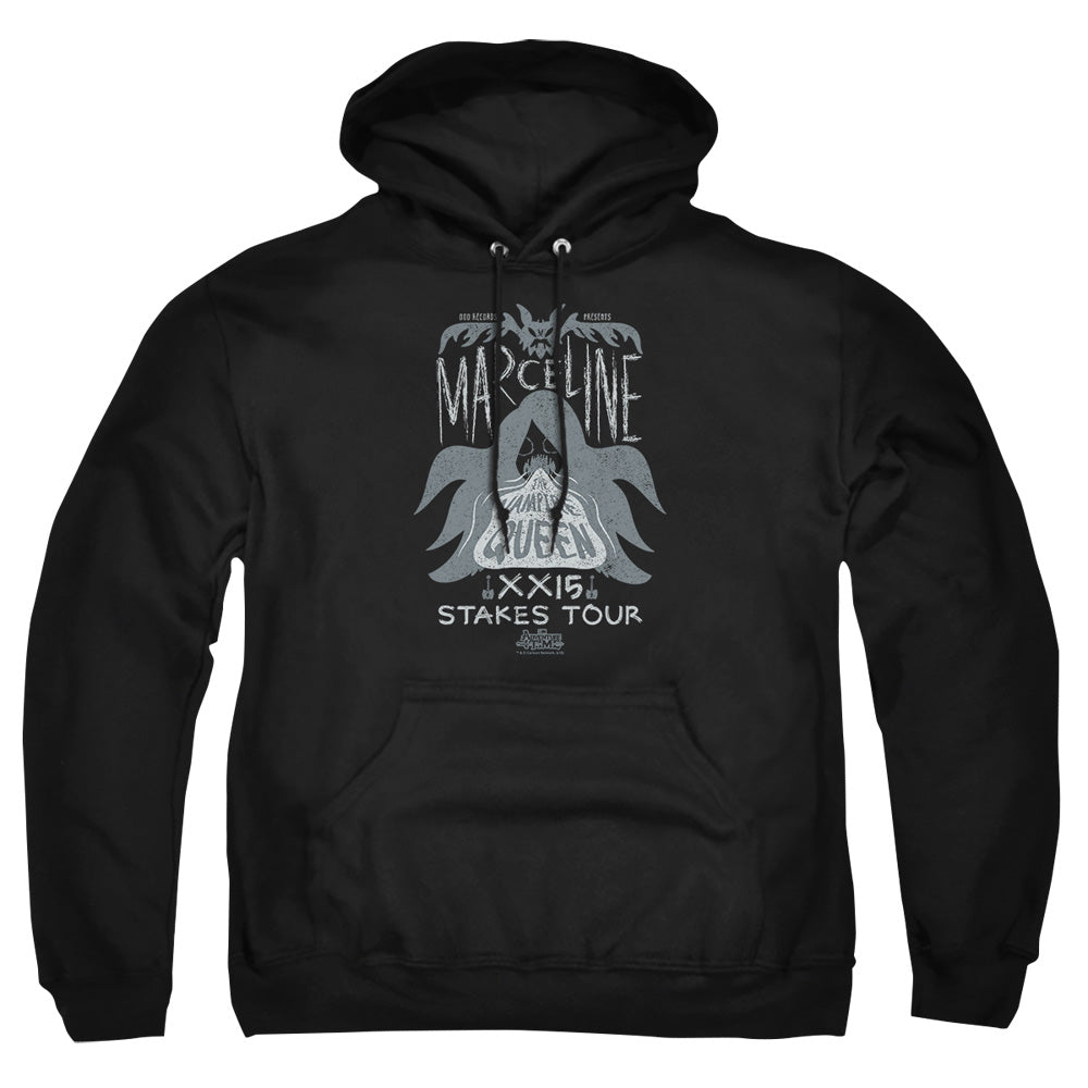 AN OFFCIALLY LICENSED ADVENTURE TIME MARCELINE CONCERT ADULT UNISEX PULLOVER HOODIE BLACK