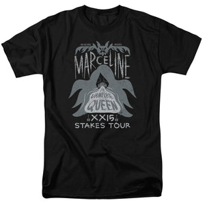 AN OFFCIALLY LICENSED ADVENTURE TIME MARCELINE CONCERT MEN'S REGULAR FIT T-SHIRT BLACK