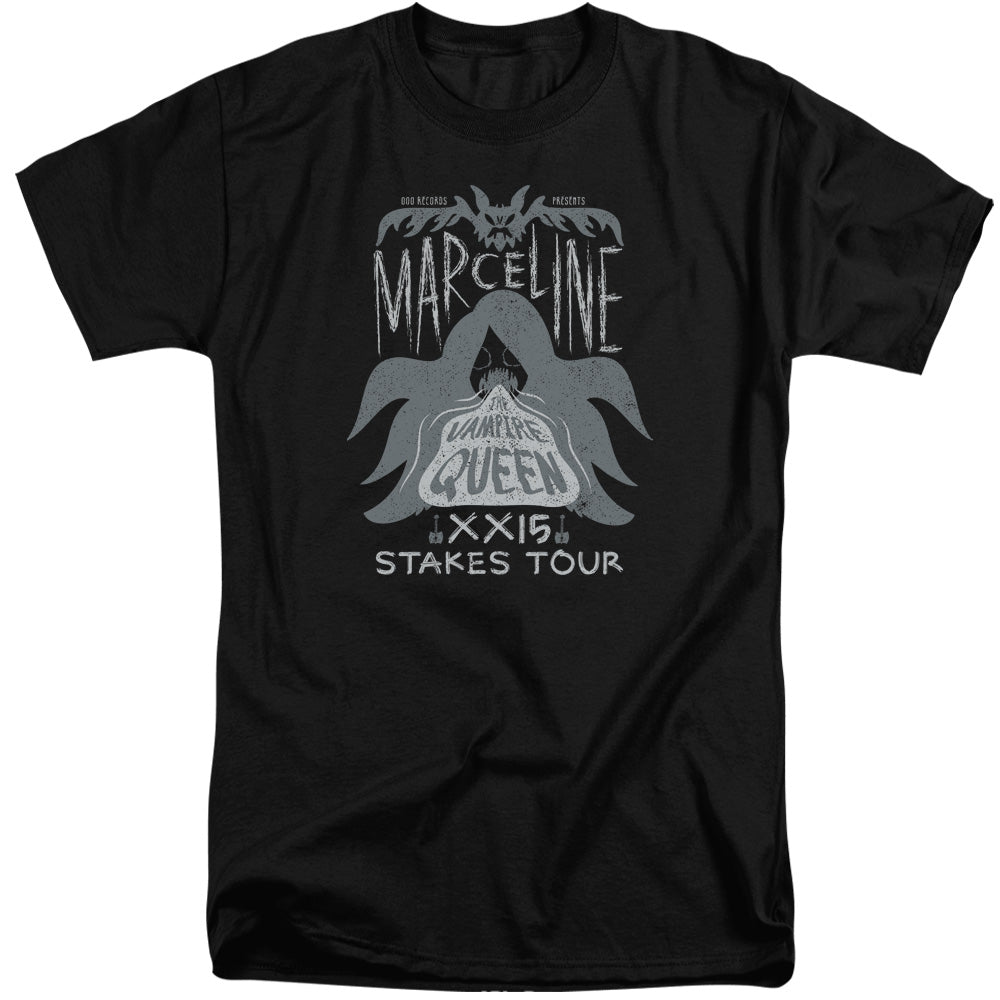 AN OFFCIALLY LICENSED ADVENTURE TIME MARCELINE CONCERT MEN'S TALL FIT T-SHIRT BLACK