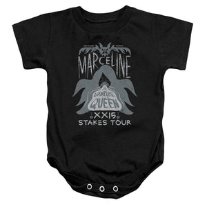 AN OFFCIALLY LICENSED ADVENTURE TIME MARCELINE CONCERT BABY BODYSUIT BLACK