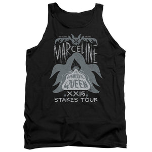 AN OFFCIALLY LICENSED ADVENTURE TIME MARCELINE CONCERT ADULT UNISEX TANK TOP BLACK