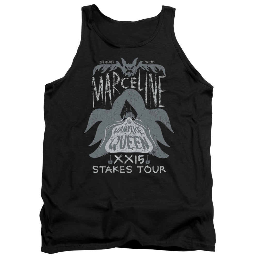 AN OFFCIALLY LICENSED ADVENTURE TIME MARCELINE CONCERT ADULT UNISEX TANK TOP BLACK