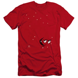 AN OFFCIALLY LICENSED AQUA TEEN HUNGER FORCE MEATWAD MEN'S PREMIUM SLIM FIT T-SHIRT RED