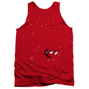 AN OFFCIALLY LICENSED AQUA TEEN HUNGER FORCE MEATWAD ADULT UNISEX TANK TOP RED
