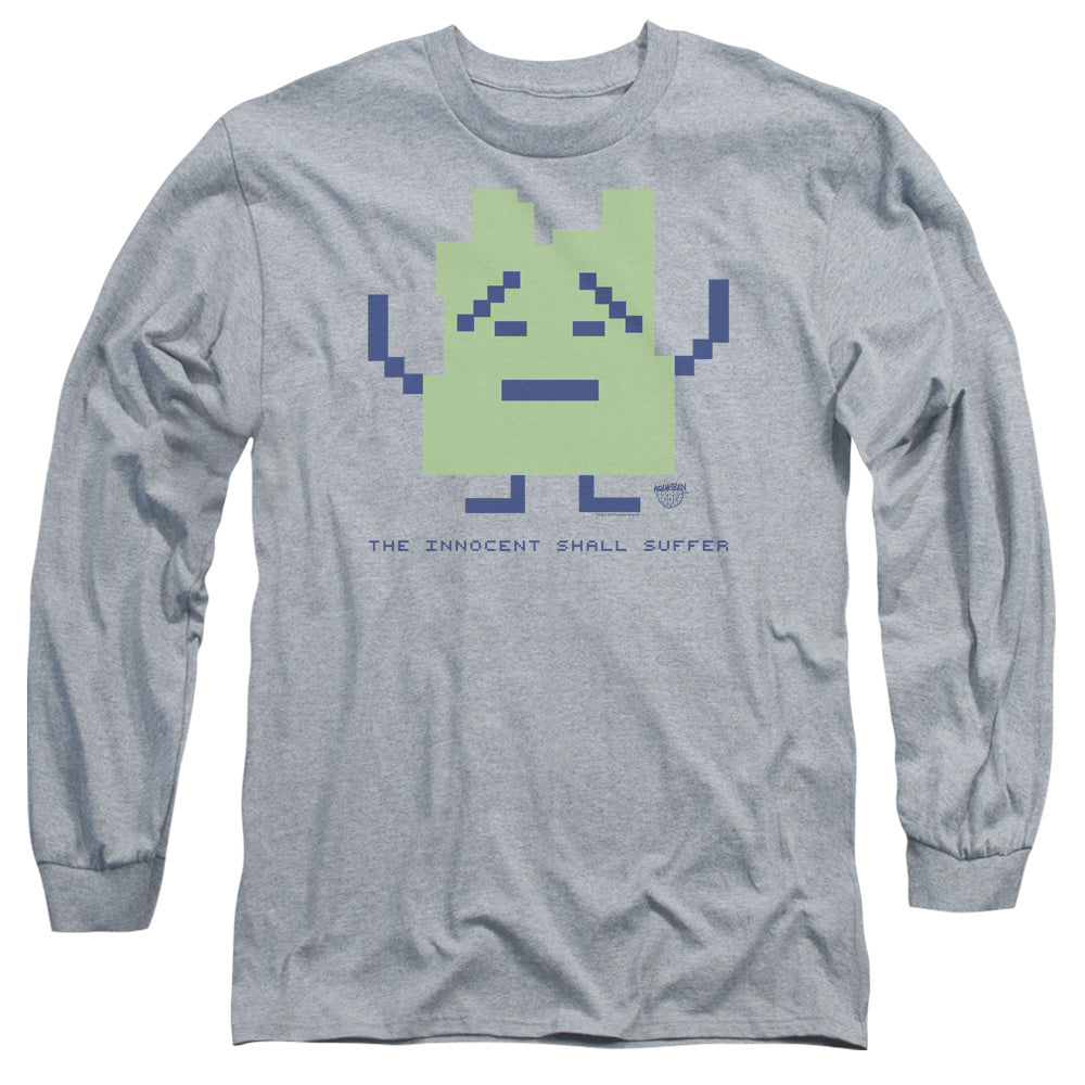 AN OFFCIALLY LICENSED AQUA TEEN HUNGER FORCE INIGNOKT MEN'S LONG SLEEVE T-SHIRT ATHLETIC HEATHER