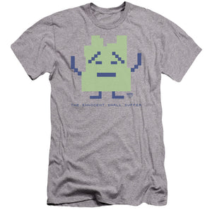 AN OFFCIALLY LICENSED AQUA TEEN HUNGER FORCE INIGNOKT MEN'S PREMIUM SLIM FIT T-SHIRT ATHLETIC HEATHER