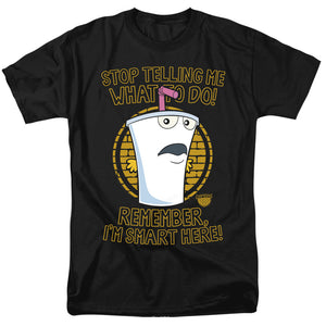 AN OFFCIALLY LICENSED AQUA TEEN HUNGER FORCE STOP MEN'S REGULAR FIT T-SHIRT BLACK