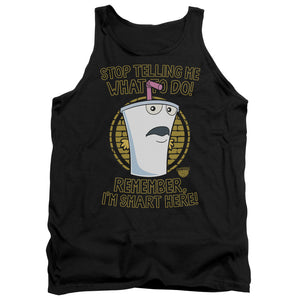 AN OFFCIALLY LICENSED AQUA TEEN HUNGER FORCE STOP ADULT UNISEX TANK TOP BLACK