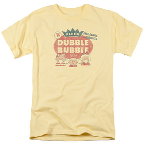 AN OFFCIALLY LICENSED DUBBLE BUBBLE ONE CENT MEN'S REGULAR FIT T-SHIRT BANANA