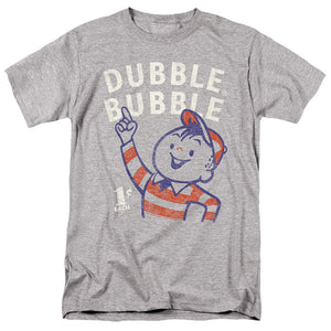 AN OFFCIALLY LICENSED DUBBLE BUBBLE POINTING MEN'S REGULAR FIT T-SHIRT ATHLETIC HEATHER