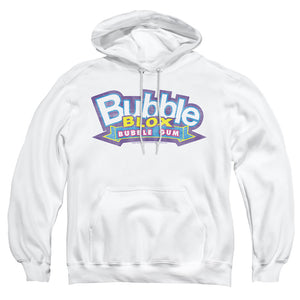 AN OFFCIALLY LICENSED DUBBLE BUBBLE BUBBLE BLOX ADULT UNISEX PULLOVER HOODIE WHITE