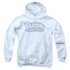 AN OFFCIALLY LICENSED DUBBLE BUBBLE BUBBLE BLOX YOUTH HOODIE WHITE