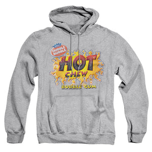 AN OFFCIALLY LICENSED DUBBLE BUBBLE HOT CHEW ADULT UNISEX PULLOVER HOODIE ATHLETIC HEATHER