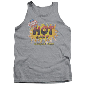 AN OFFCIALLY LICENSED DUBBLE BUBBLE HOT CHEW ADULT UNISEX TANK TOP ATHLETIC HEATHER