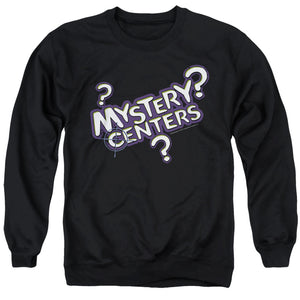 AN OFFCIALLY LICENSED DUBBLE BUBBLE MYSTERY CENTERS ADULT UNISEX CREWNECK SWEATSHIRT BLACK