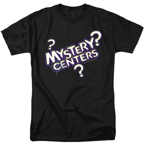AN OFFCIALLY LICENSED DUBBLE BUBBLE MYSTERY CENTERS MEN'S REGULAR FIT T-SHIRT BLACK