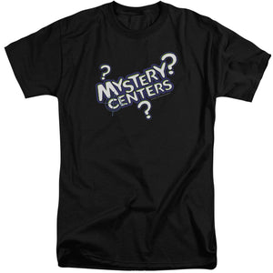 AN OFFCIALLY LICENSED DUBBLE BUBBLE MYSTERY CENTERS MEN'S TALL FIT T-SHIRT BLACK