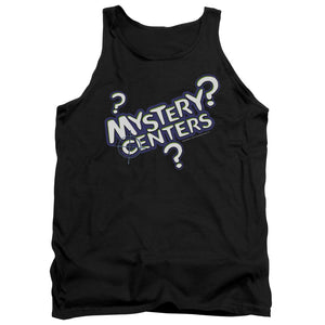 AN OFFCIALLY LICENSED DUBBLE BUBBLE MYSTERY CENTERS ADULT UNISEX TANK TOP BLACK