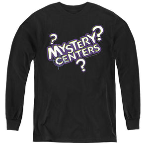 AN OFFCIALLY LICENSED DUBBLE BUBBLE MYSTERY CENTERS YOUTH LONG SLEEVE T-SHIRT BLACK