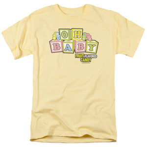 AN OFFCIALLY LICENSED DUBBLE BUBBLE OH BABY MEN'S REGULAR FIT T-SHIRT BANANA