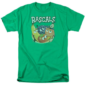 AN OFFCIALLY LICENSED DUBBLE BUBBLE RASCALS MEN'S REGULAR FIT T-SHIRT KELLY GREEN
