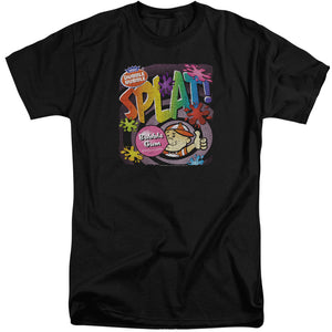 AN OFFCIALLY LICENSED DUBBLE BUBBLE SPLAT GUM MEN'S TALL FIT T-SHIRT BLACK